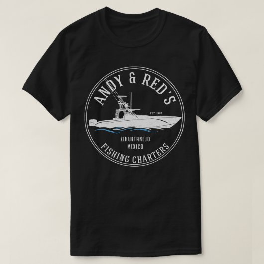 アンディレッズ魚釣りシャルターズ Tシャツ (デザイン正面)