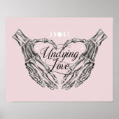 アンディンラブゴシックゴシックスケルトンハンズハート ポスター (正面)