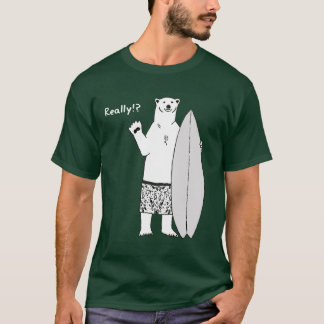 アンディーの気候変動のTシャツの全体的なサーフィンの平野 Tシャツ
