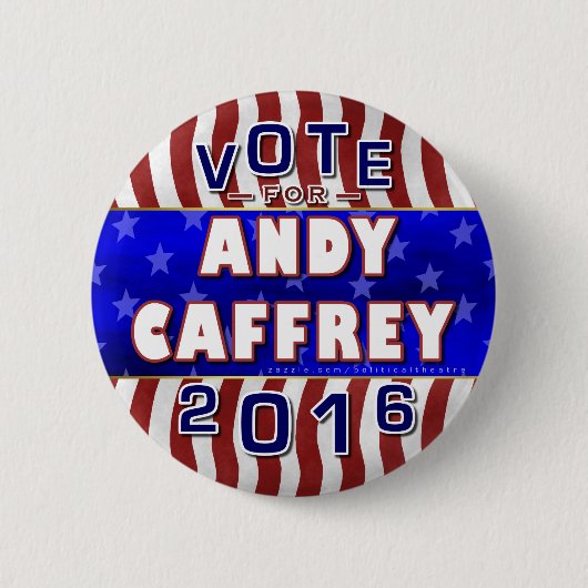 アンディーCaffreyの大統領2016年の選挙民主党員 缶バッジ (正面)