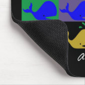 アンディーWhale-Hole™_12パネルによって逆にされる色のmousepad マウスパッド (コーナー)