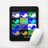 アンディーWhale-Hole™_12パネルによって逆にされる色のmousepad マウスパッド (マウス)