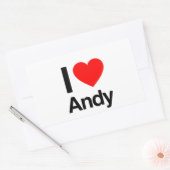 アンディ大好き 長方形シール (封筒)