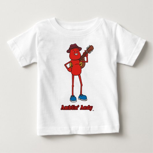 アンディ幼児用サイズの長袖Tシャツ ベビーTシャツ (正面)
