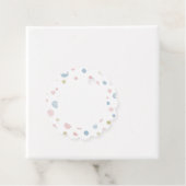 アンディ紙吹雪水色ドットメッセージカード フェイバータグ (インサイチュ)