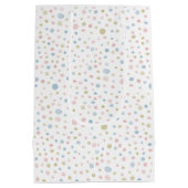 アンディ紙吹雪水色ドット抱き枕 ミディアムペーパーバッグ (裏面)