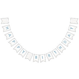 アンディ紙吹雪水色ドット束フラグ バンティングフラッグ