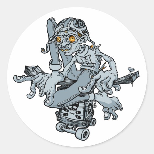 アンディ・ハウエル・ステッカー ラウンドシール (正面)