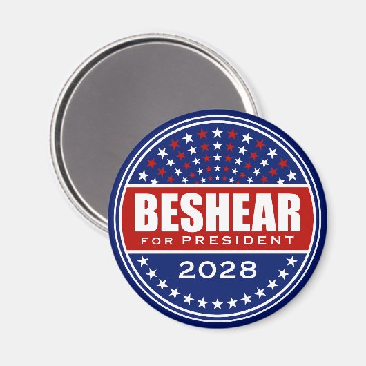 アンディ・ベシール for 大統領 2028 マグネット (正面/裏面)