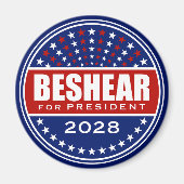 アンディ・ベシール for 大統領 2028 マグネット (正面)