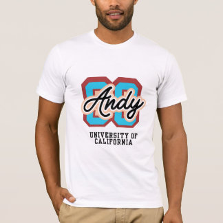 アンディ レトロ バーシティ エンブレム Tシャツ
