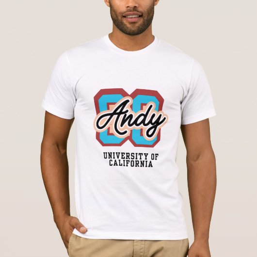 アンディ レトロ バーシティ エンブレム Tシャツ (正面)