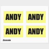 アンディ 長方形シール (シート)