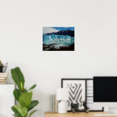 アンデスのペリトモレノ氷河フロント ポスター (ホームオフィス)