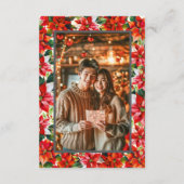 アンデスのポインセチア王冠は日付カードを保存 エンクロージャーカード (裏面)