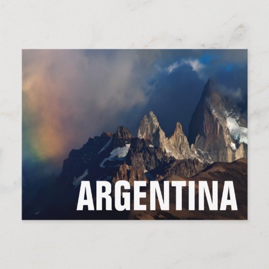 アンデスの虹 ポストカード (正面)