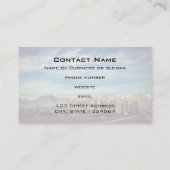 アンデスの風光明媚な山景色 名刺 (裏面)