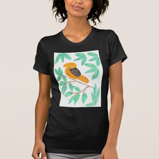 アンデスコック・オブ・ザ・ロック (Rupicola peruvianus) Tシャツ (正面)