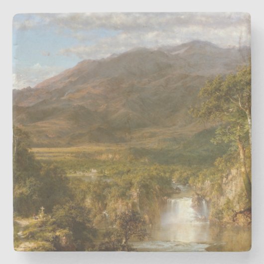 アンデスハート（南米の風景） ストーンコースター (正面)