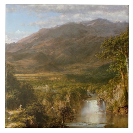 アンデスハート（南米の風景） タイル (正面)