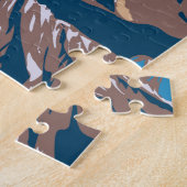 アンデスマウンテンズサウスアメリカトラベルアートヴィンテージ ジグソーパズル (側面)