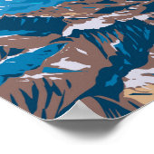 アンデスマウンテンズサウスアメリカトラベルアートヴィンテージ ポスター (角)