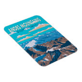 アンデスマウンテンズサウスアメリカトラベルアートヴィンテージ マグネット (右側)