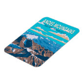 アンデスマウンテンズサウスアメリカトラベルアートヴィンテージ マグネット (左側)