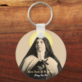 アンデス山脈の聖テレサ キーホルダー (裏面)