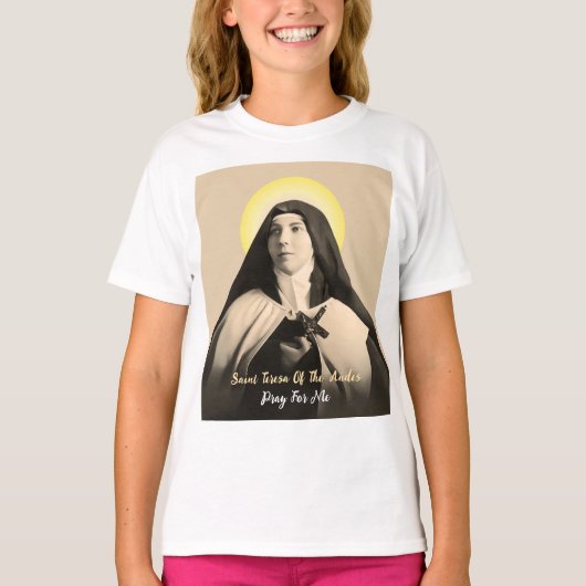 アンデス山脈の聖テレサ Tシャツ (正面)