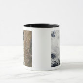 アンデス山脈の衛星ビュー マグカップ (中央)