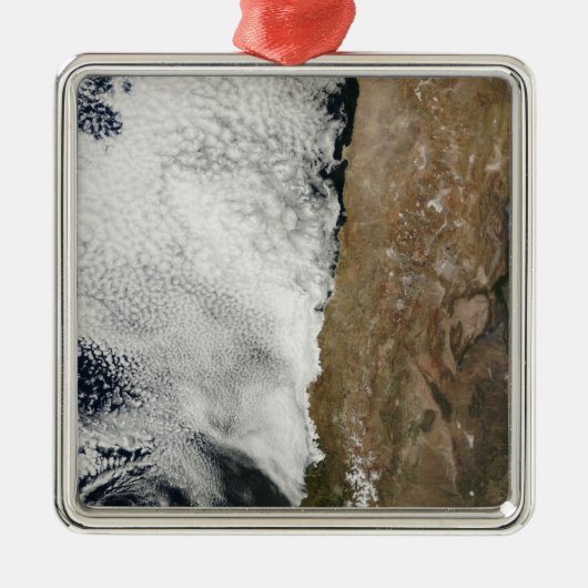 アンデス山脈の衛星ビュー メタルオーナメント (正面)