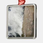 アンデス山脈の衛星ビュー メタルオーナメント (左)