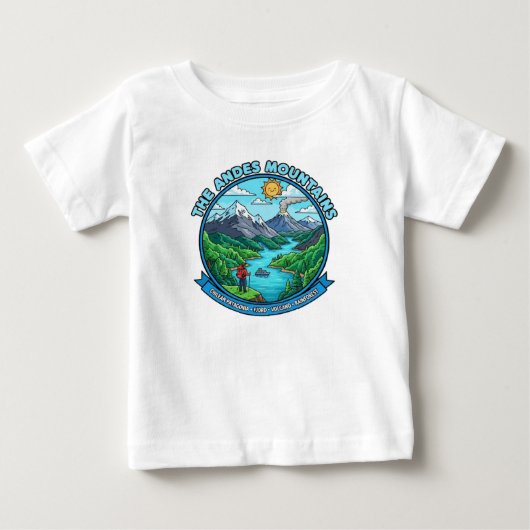 アンデス山脈 ベビーTシャツ (正面)