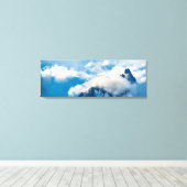 アンデス最南端の山々の風景、ウシュアイア、ar キャンバスプリント (インサイチュ (ウッドフロア))