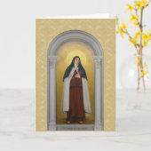 アンデス・カルメライト聖人の聖テレサ カード (黄色い花)
