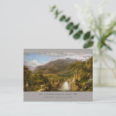 アンデス・フレデリック・エドウィン教会の絵画ハート ポストカード (スタンド正面)