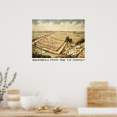 アンデルソンビル刑務所(キャンプサマー)、空中眺め ポスター (キッチン)