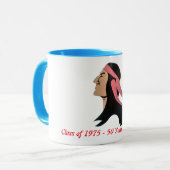 アントニアン50年懇親会ブルー2 マグカップ (正面左)