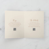 アントニア自然ニュートラルエレガントな結婚式 招待状 (内部)