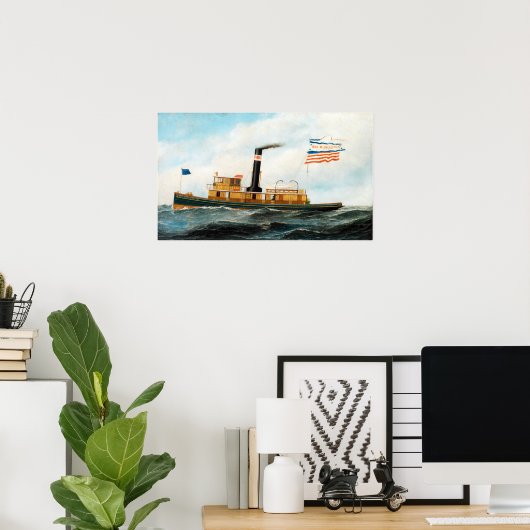 アントニオジェイコブセンザ海継続牽引 ポスター (ホームオフィス)