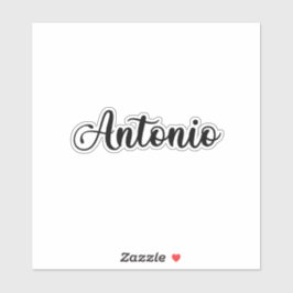 アントニオ名 – 手書き書道 シール