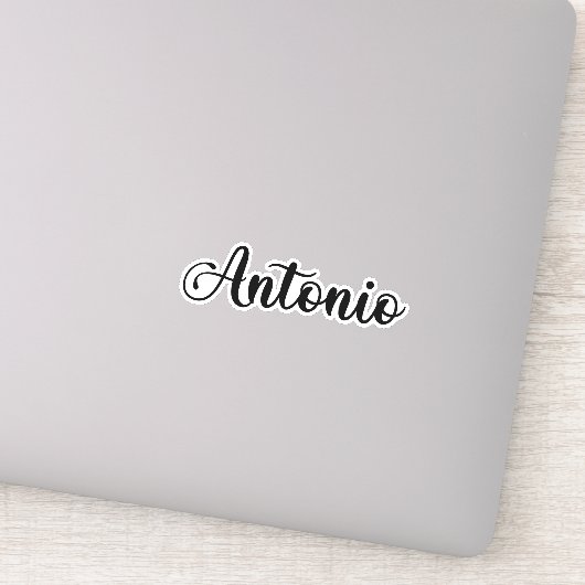 アントニオ名 – 手書き書道 シール (詳細)