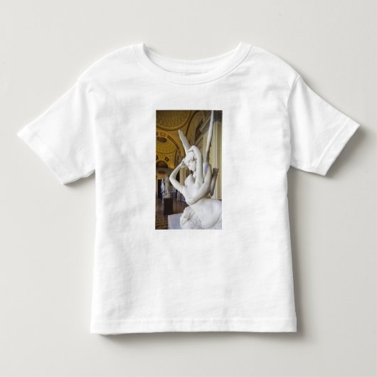 アントニオ・カノーヴァによる『キューピッドとプシュケのキス』 トドラーTシャツ (正面)