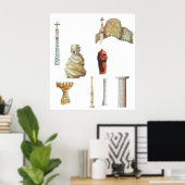 アントニオ・ガウディ。バルセロナ。スペイン.建築 ポスター (ホームオフィス)