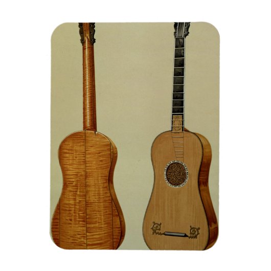 アントニオ・ストラディバリウス作のギター(c.1644-1737)、 マグネット (縦)