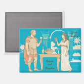 アントニーとクレオパトラはトルコのタルソスで出会う マグネット (正面/裏面)