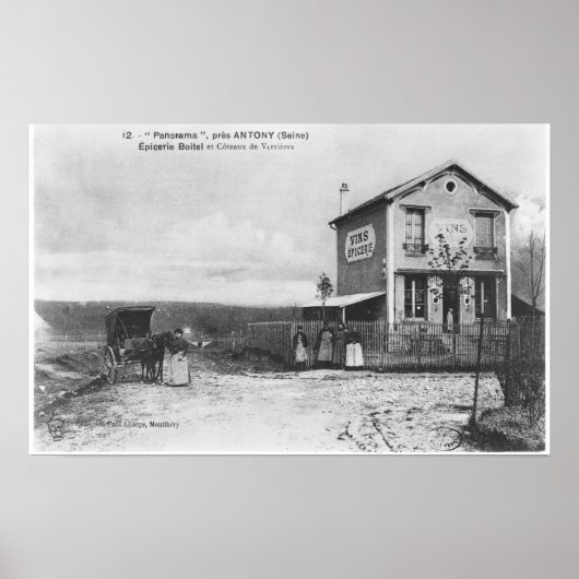 アントニー近郊の「パノラマ」を描いたポストカード ポスター (正面)