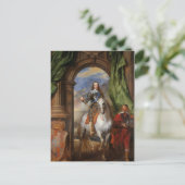 アントニー・ヴァン・ダイクによるM de St Antoineとのチャールズ1世 ポストカード (スタンド正面)