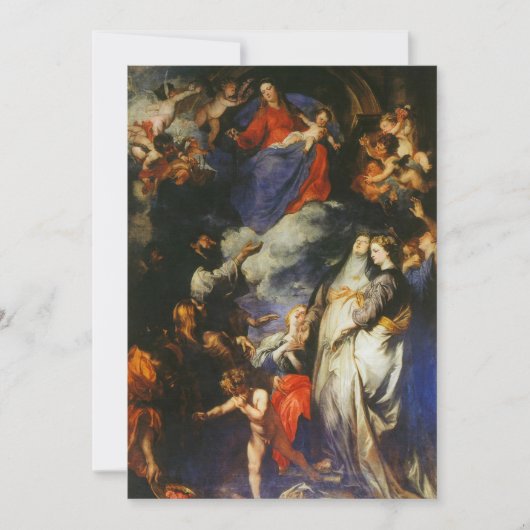 アントニー・ヴァン・ダイク - ロザリオの聖母 招待状 (正面)